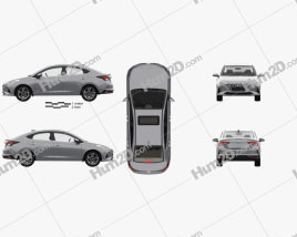 Hyundai Verna sedan com interior HQ 2020 car clipart