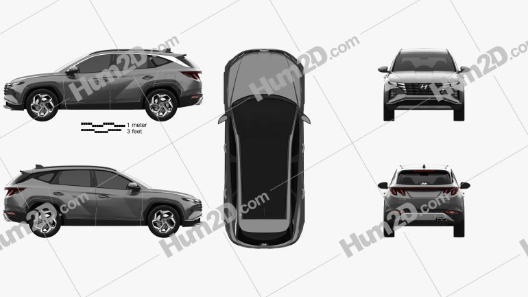 Hyundai Tucson 2021 car clipart