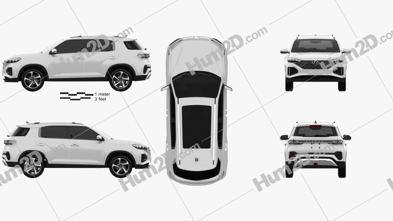 Hyundai ix35 CN-spec 2021 car clipart