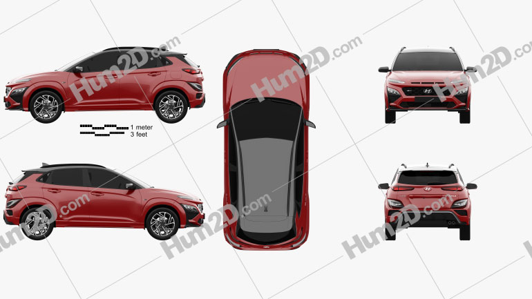 Hyundai Kona N-Line 2020 car clipart