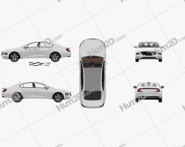 Hyundai Mistra with HQ interior 2020 car clipart