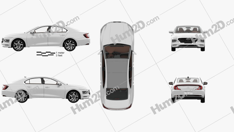 Hyundai Mistra with HQ interior 2020 car clipart