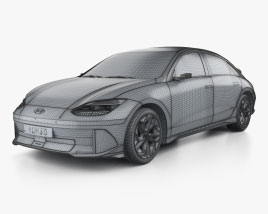 Hyundai Ioniq 6 2024 car clipart