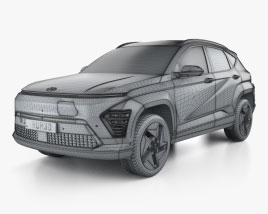 Hyundai Kona Electric US-spec 2024 car clipart