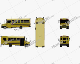 IC BE School Bus 2012 clipart