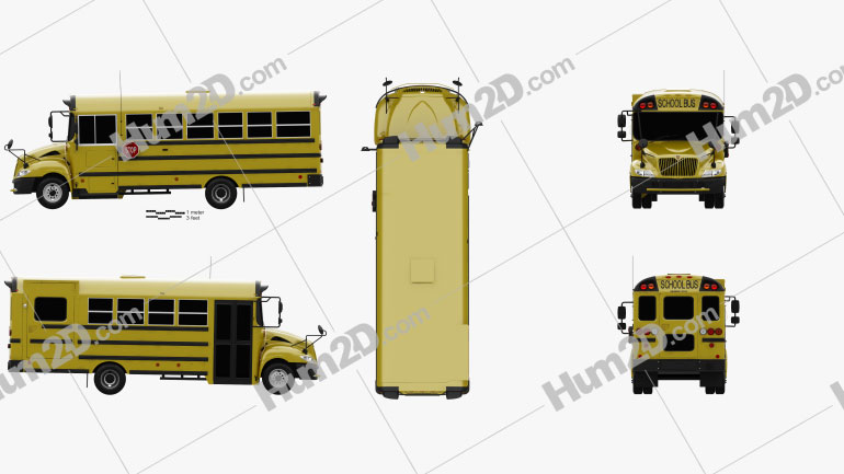 IC BE Schulbus 2012 clipart