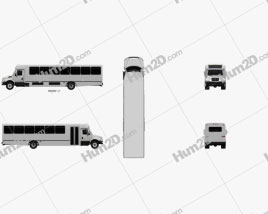 International Durastar IC HC Bus 2011 clipart