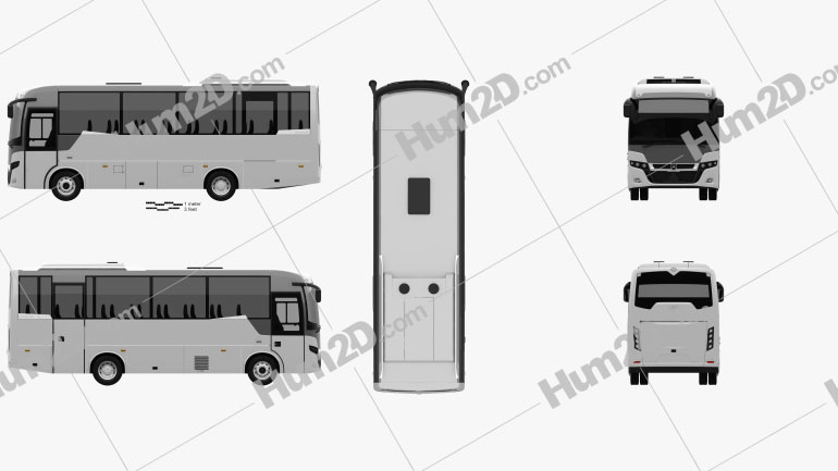 Indcar Next L8 MB Bus 2017 clipart