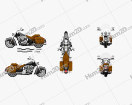 Indian Chief Vintage 2014 Moto clipart