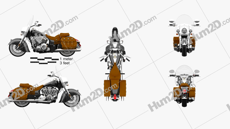 Indian Chief Vintage 2014 Motorcycle clipart