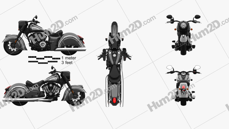 Indian Chief Dark Horse 2016 Motorcycle clipart