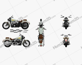 Indian Scout 2018 Motorcycle clipart