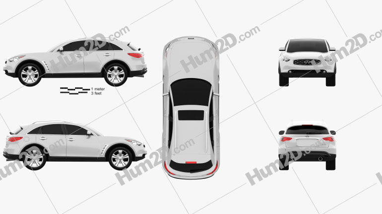 Infiniti FX (S51) 2008 car clipart