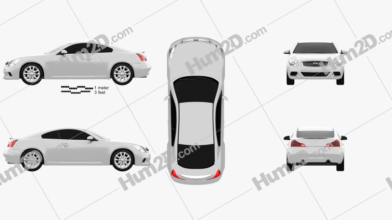 Infiniti Q60 (G37) Coupe car clipart