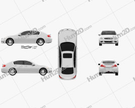 Infiniti G37 Sedan 2011 car clipart