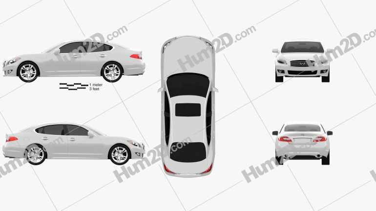 Infiniti M 2011 car clipart