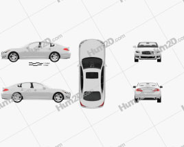 Infiniti Q70 (M) com interior HQ 2011 car clipart
