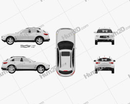 Infiniti QX70 (FX) 2012 car clipart