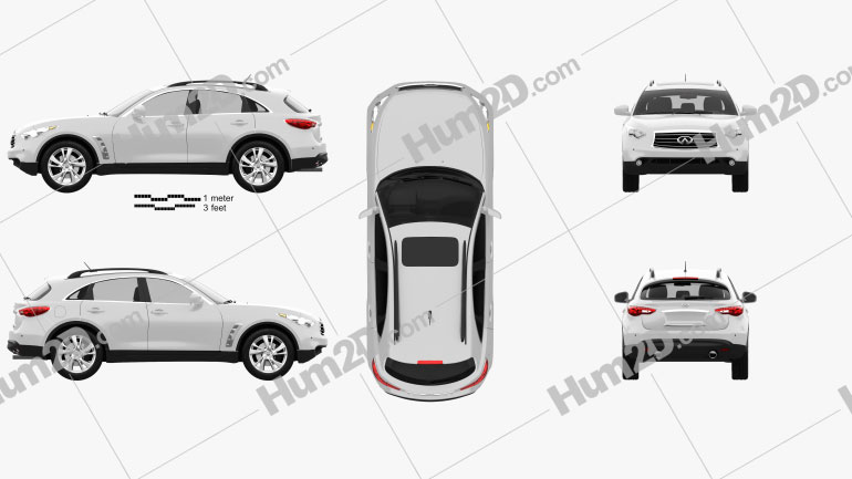 Infiniti QX70 (FX) 2012 car clipart
