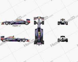 Infiniti RB9 Red Bull Racing F1 2013 car clipart