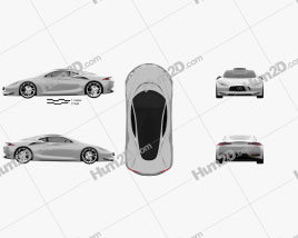 Infiniti Emerg-E 2012 car clipart