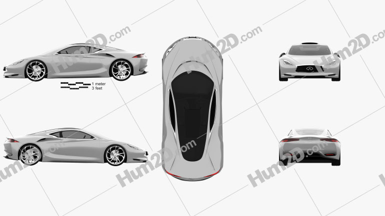 Infiniti Emerg-E 2012 car clipart