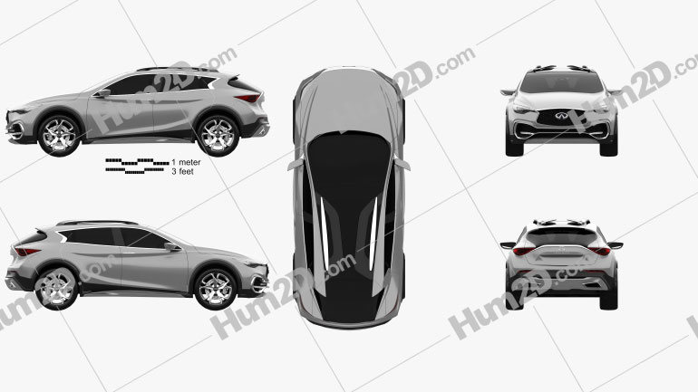 Infiniti QX30 Concept 2015 car clipart