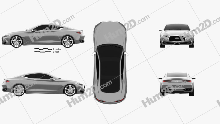 Infiniti Q60 Concept 2014 car clipart