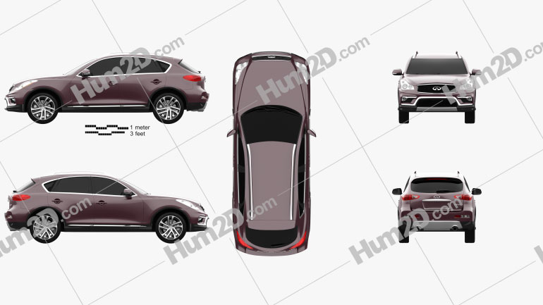 Infiniti QX50 2015 car clipart