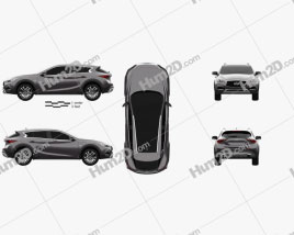 Infiniti QX30 2017 car clipart