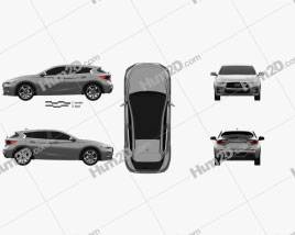 Infiniti Q30 S 2015 car clipart