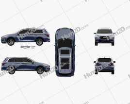 Infiniti QX60 2016 car clipart