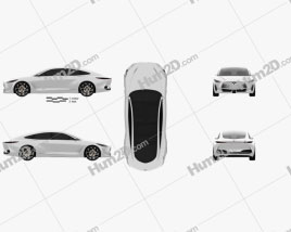 Infiniti Q Inspiration 2018 car clipart