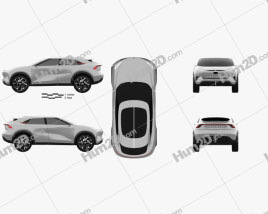 Infiniti QX Inspiration 2019 car clipart