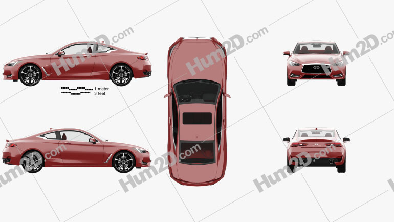 Infiniti Q60 S com interior HQ 2017 car clipart