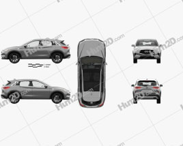 Infiniti QX50 com interior HQ 2019 car clipart