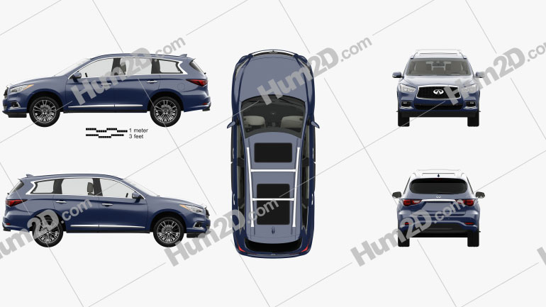 Infiniti QX60 com interior HQ 2016 car clipart