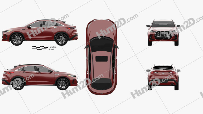 Infiniti QX55 US-spec 2021 Blueprint