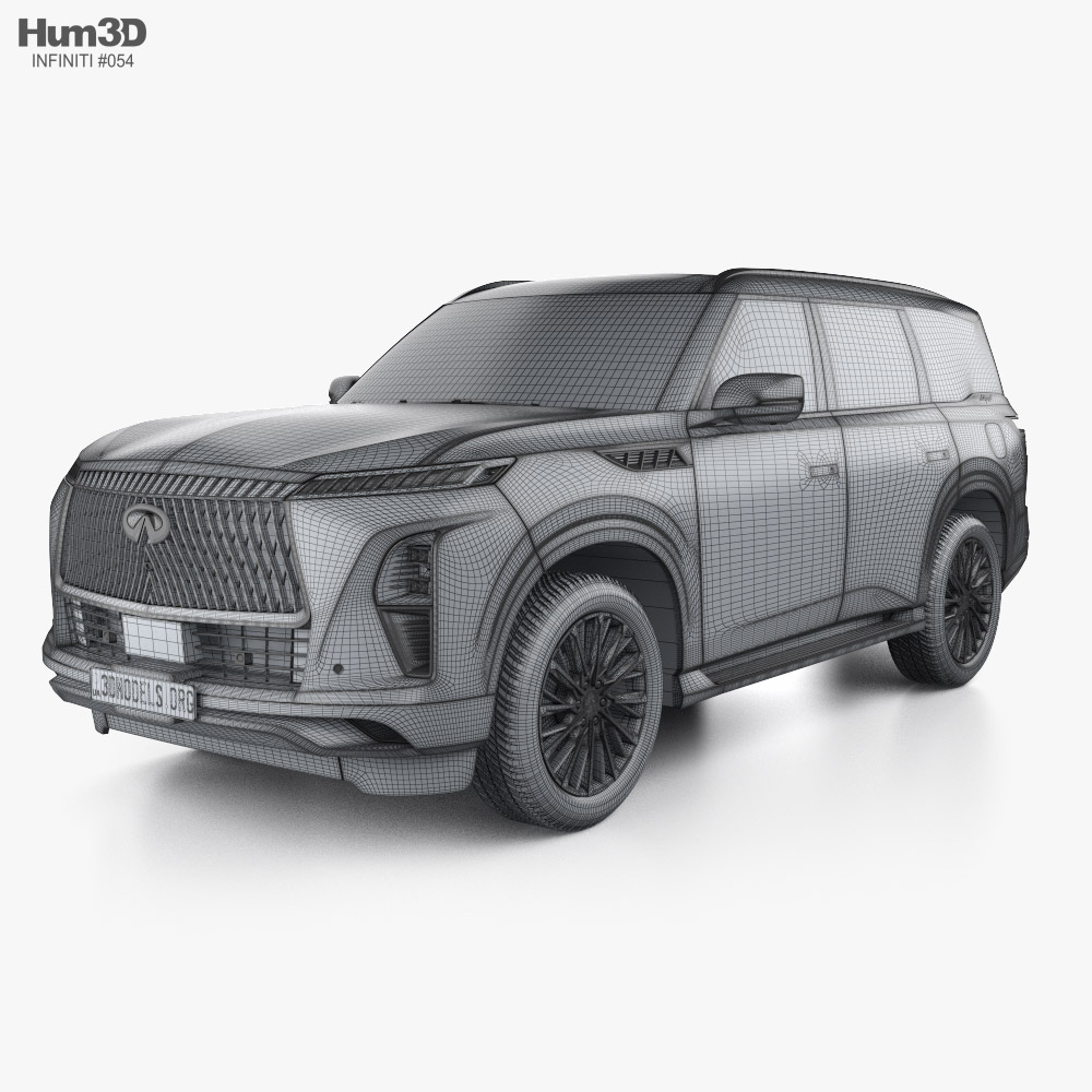 Infiniti QX80 Autograph US-spec 2024 3D model