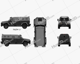 Inkas Sentry Civilian 2019 car clipart