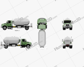 International Durastar Tankwagen 2002 clipart
