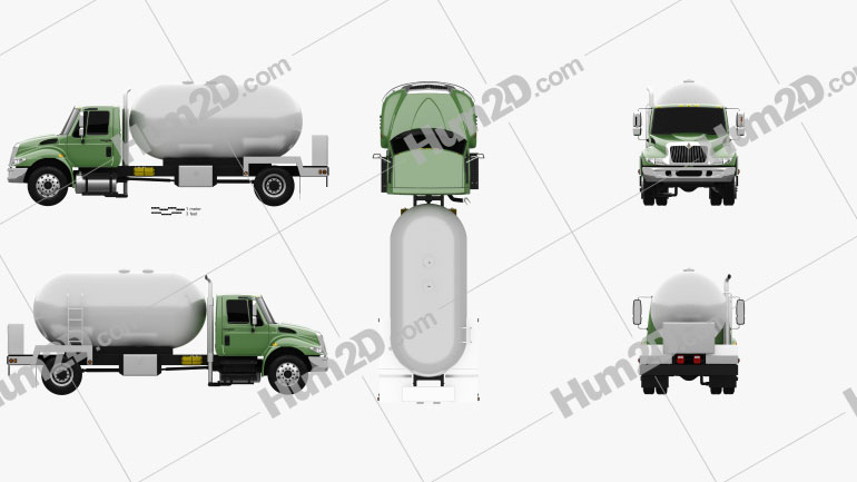 International Durastar Tankwagen 2002 clipart