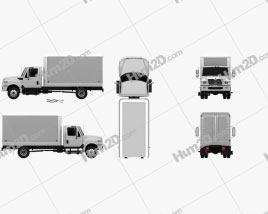International Terrastar Box Truck 2010 clipart
