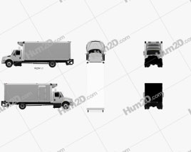 International Durastar Box-LKW 2002 clipart