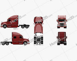 International ProStar Caminhão trator 2009 clipart