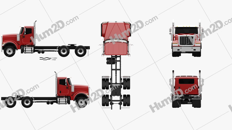 International HX520 Tractor Truck 2016 clipart