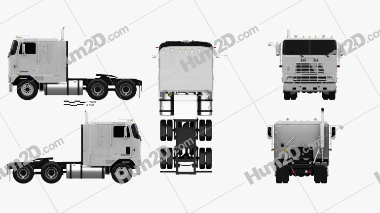 International 9600 Tractor Truck 1994 PNG Clipart