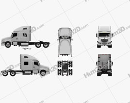 International LT Caminhão trator 2018 clipart