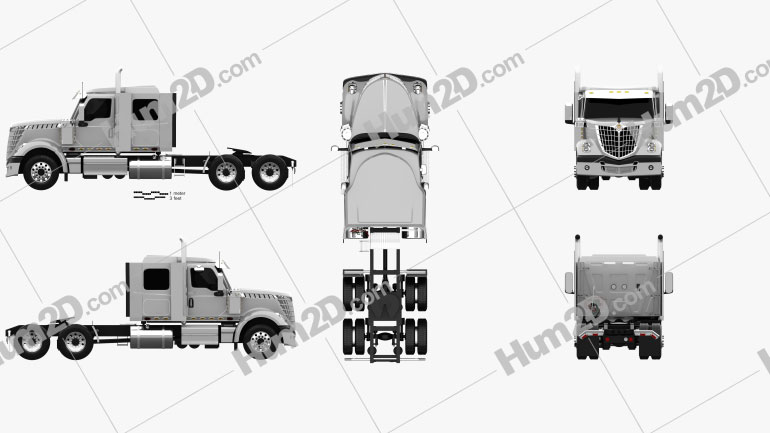 International Lonestar 56 Low Rise Sleeper Cab Tractor Truck 2008 PNG Clipart