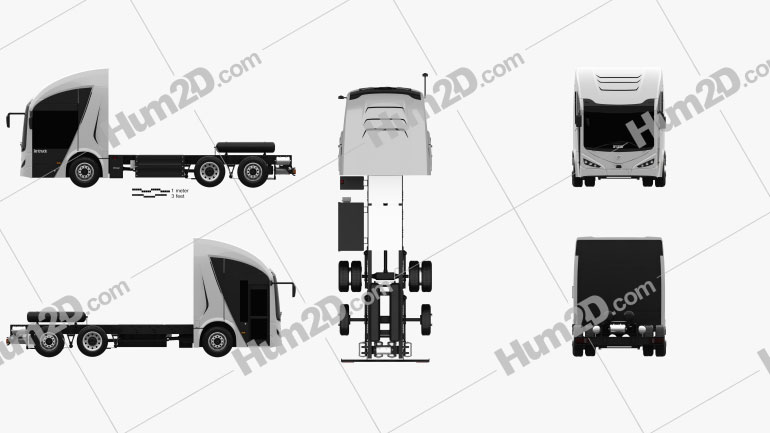 Irizar IE Truck Camiões Chassi 2019 Blueprint